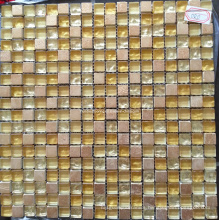 Gold Glass Tile, Crystal Glass Mosaic (HGM356)